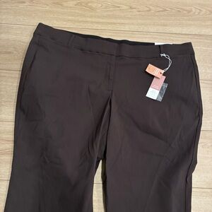 NWT Lane Bryant Women’s Allie Brown Ankle Pant Size 28